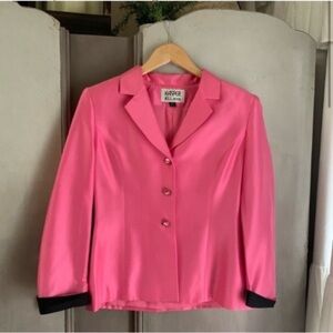 Kasper Silk Pink Blazer Jacket